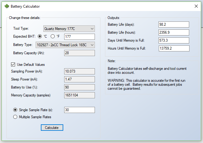 Battery Calculator